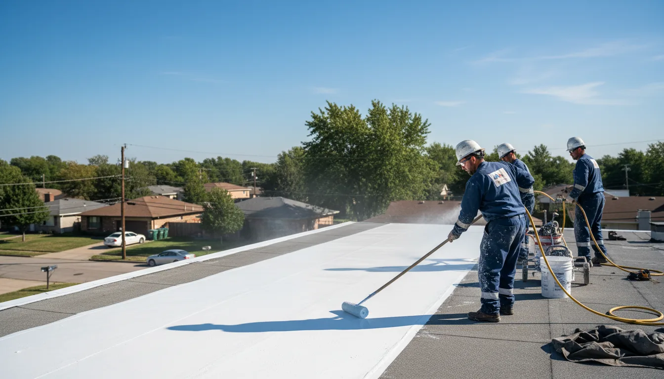 Commercial roof coating in Harrisonville, PA near me